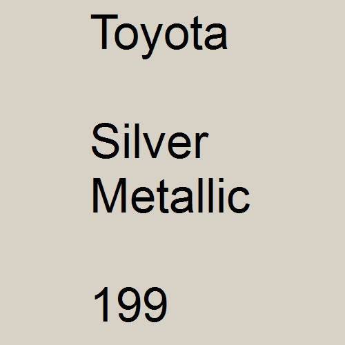 Toyota, Silver Metallic, 199.